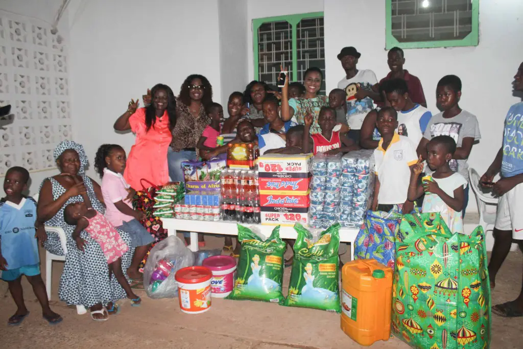 christabel ekeh donates to orphanage