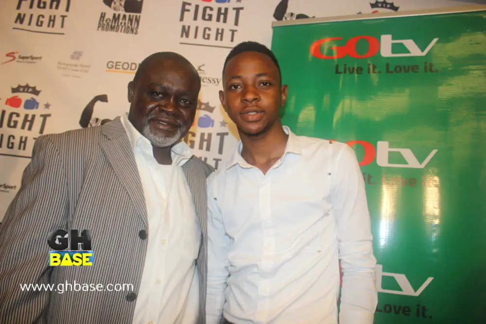 Ghbase.com's Sammy K Tuga with Azumah Nelson